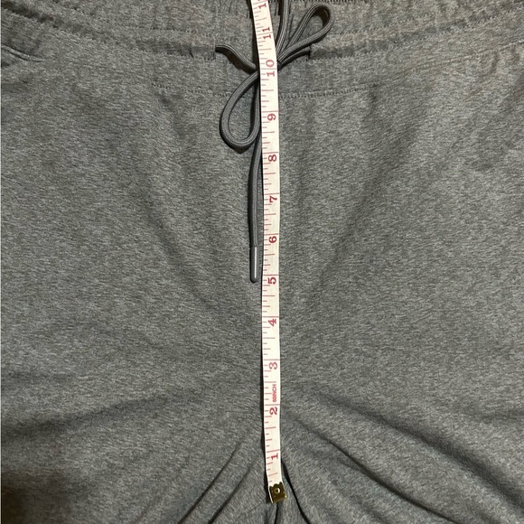 J. Jill Fit SZ L  Black Grey Drawstring Waist Lounge Pants Cropped Lightweight - Picture 4 of 9